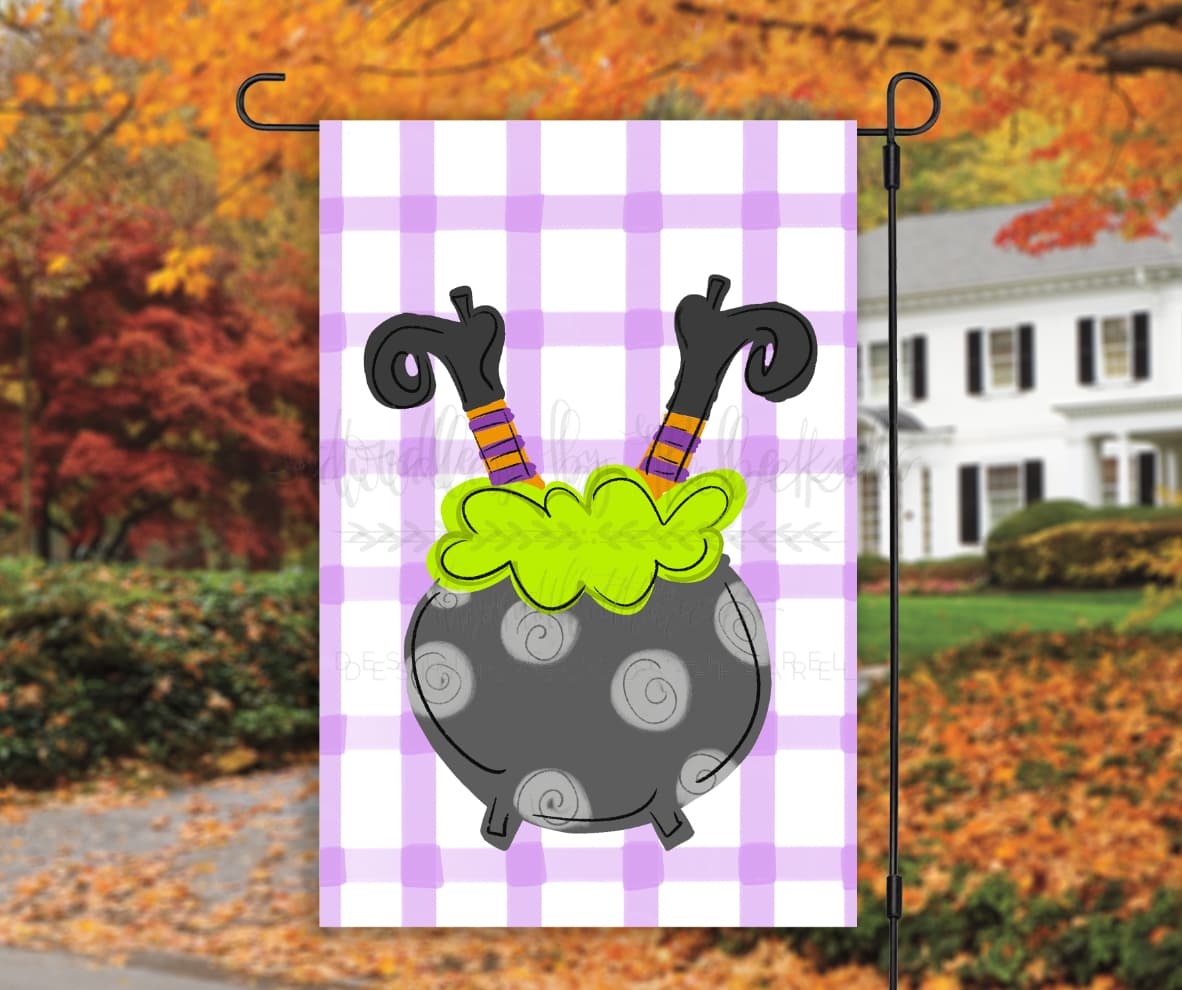 Witches Cauldron Garden Flag - Garden Flag