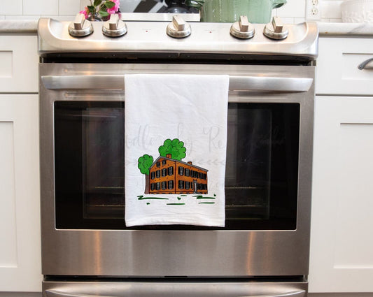 My Old Kentucky Home Building Tea Towel - Tea Towels