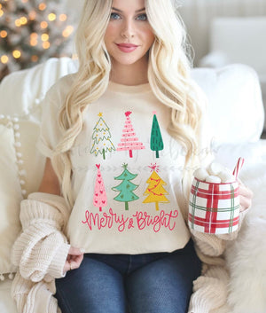 Merry and Bright Trees - Tees