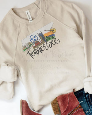 Tennessee Collage Sweatshirt - Tees