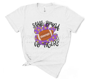 State Bound- Tigers Paw Print - Tees
