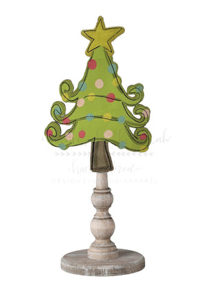 Whimsy Christmas Tree Doorhanger/Topper/Attachment - Door Hanger
