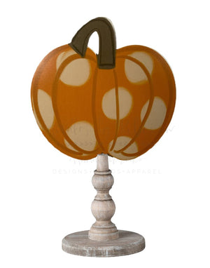 Polka Dot Pumpkin Doorhanger/Topper/Attachment - Door Hanger