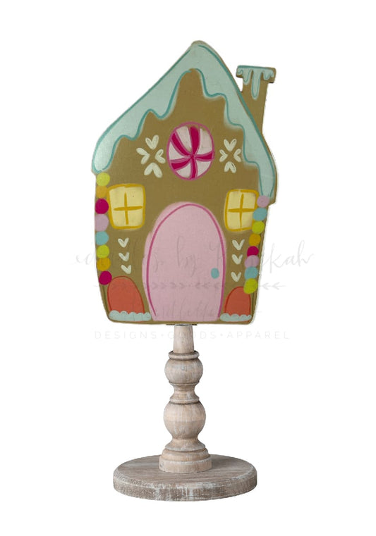 Candy Gingerbread House Topper/Attachment - Topper