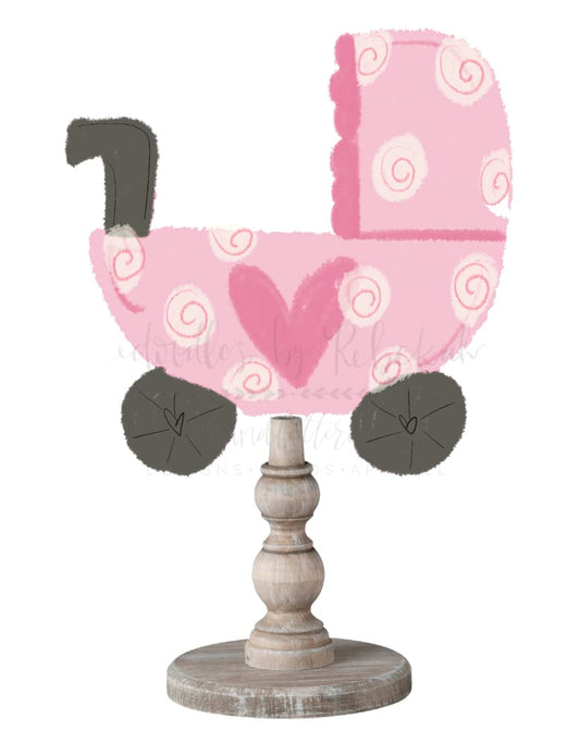 Pink Baby Carriage Topper/Attachment - Topper