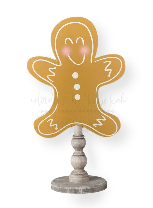 Gingerbread Man Topper/Attachment - Door Hanger