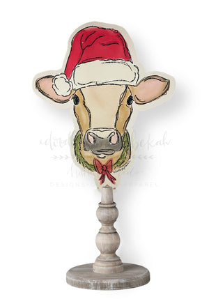 Santa Cow Doorhanger/Topper/Attachment - Door Hanger