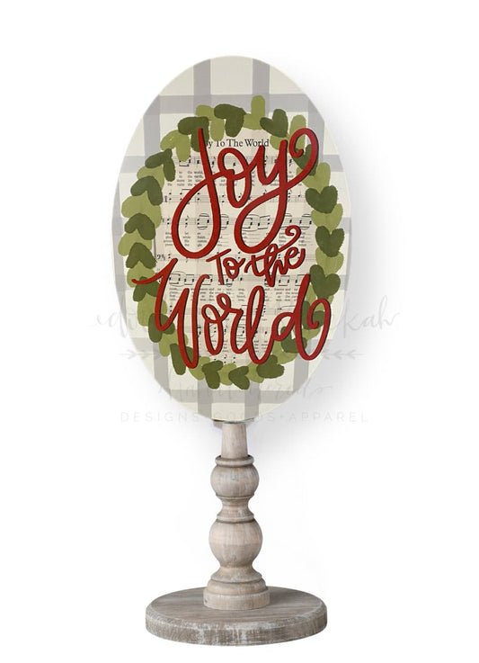 Joy to the World Topper/Attachment - Door Hanger