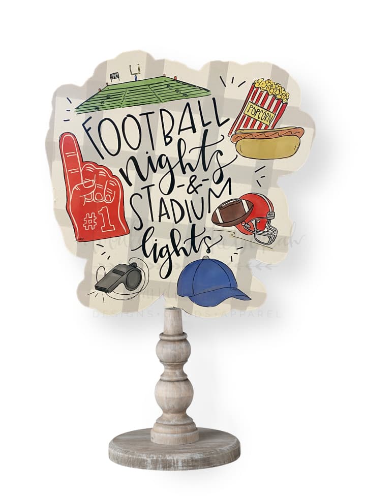 Football Nights and Stadium Lights Topper/Attachment - Topper