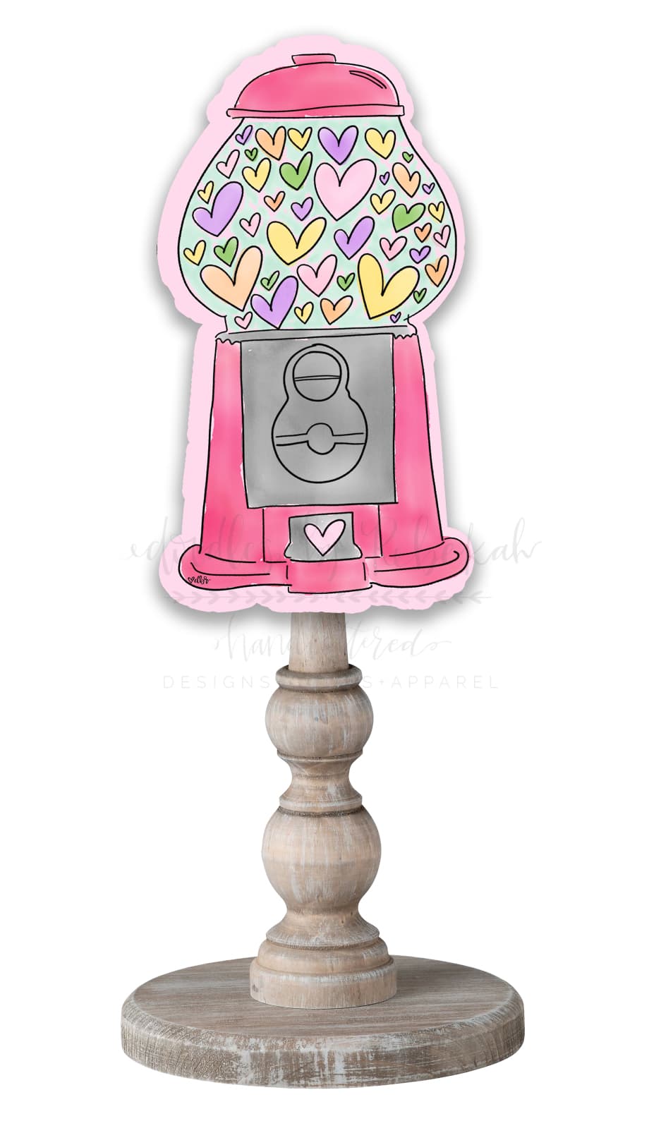 Gumball Machine Hearts Topper/Attachment - Topper