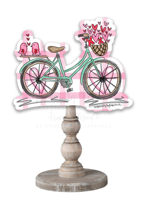 Valentine’s Bike Doorhanger/Topper/Attachment - Door Hanger