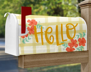 Hello Yellow Mailbox Cover