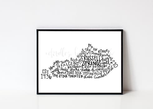 Russell Springs KY 8x10 Print - Print