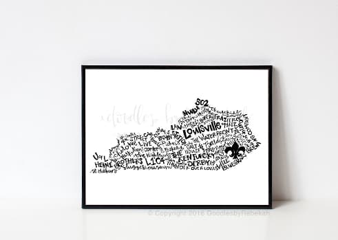 Louisville KY 8x10 Print - Print