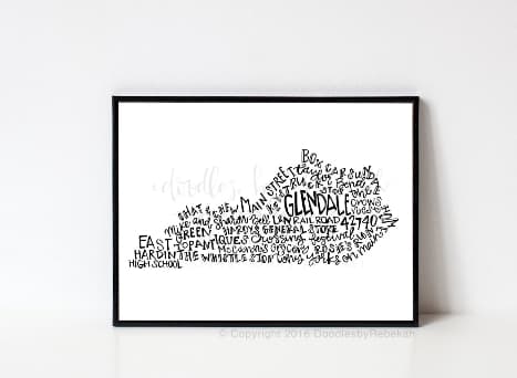 Glendale KY 8x10 Print - Print