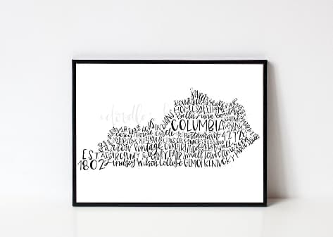 Columbia KY 8x10 Print - Print