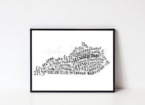 Elizabethtown KY 8x10 Print - Print