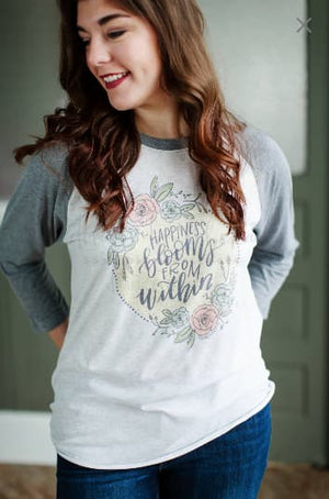 Happiness Blooms From Within - Tees