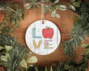 LOVE Teacher Ornament - Ornaments