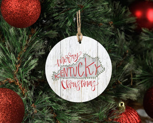 Merry Kentucky Christmas Ornament - Ornaments
