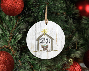 Away In A Manger Ornament - Ornaments