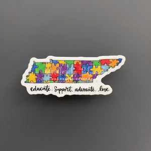 Tennessee Autism Awareness Sticker