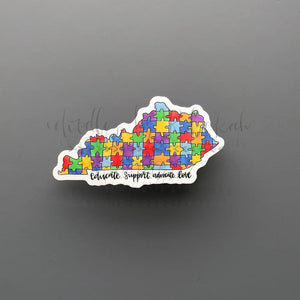 Kentucky Autism Awareness Sticker - Sticker