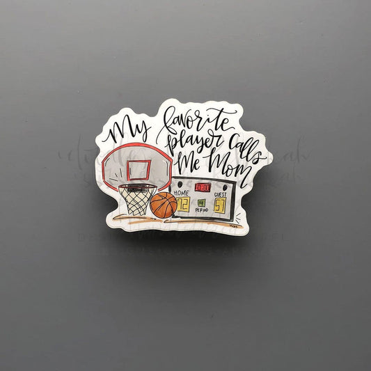 My Favorite Player Basketball Sticker - Sticker