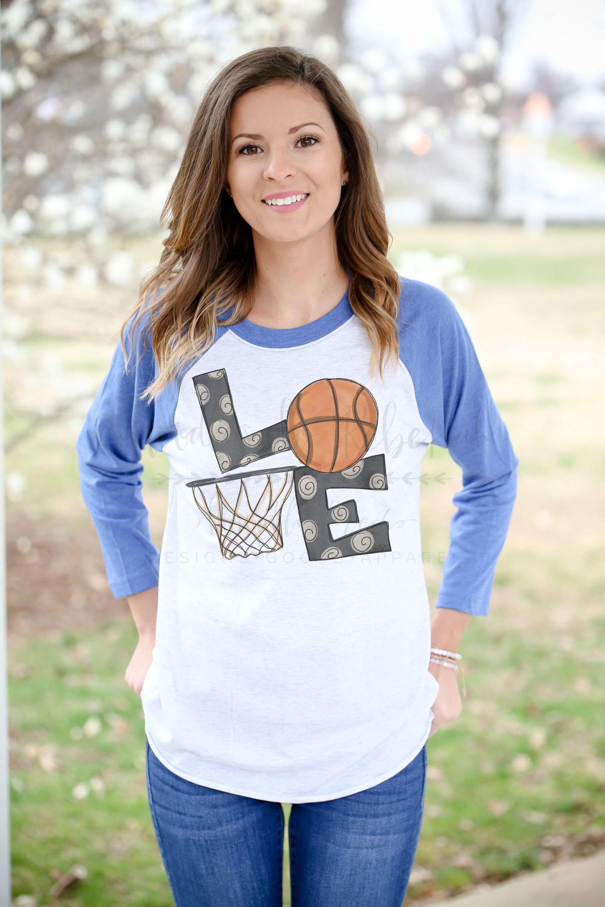 LOVE Basketball Raglan - Tees