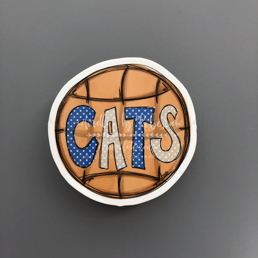 Cats Basketball Sticker - Sticker