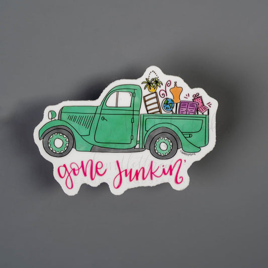 Gone Junkin’ Truck Sticker - Sticker