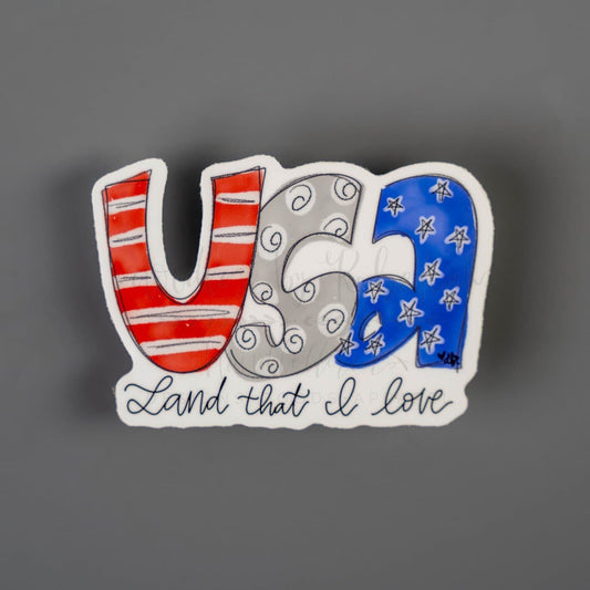 USA - Land that I Love Sticker - Sticker