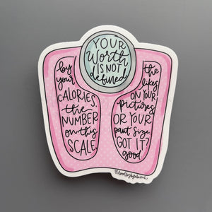 Your Worth Is Not Defined Sticker