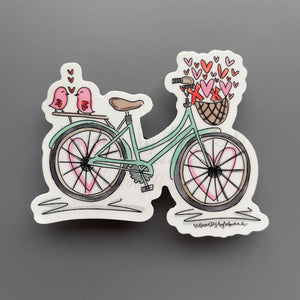 Heart Bike Sticker