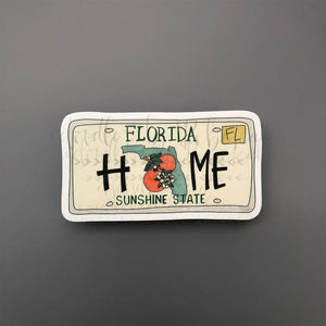 Florida License Plate Sticker - Sticker