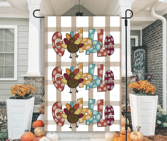 Gobble Garden Flag - Garden Flag