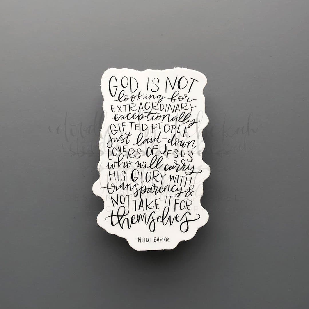 God Is Not Looking Sticker - Sticker