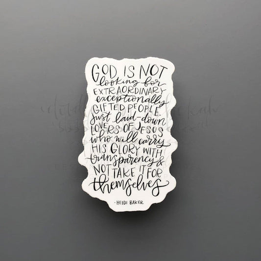 God Is Not Looking Sticker - Sticker