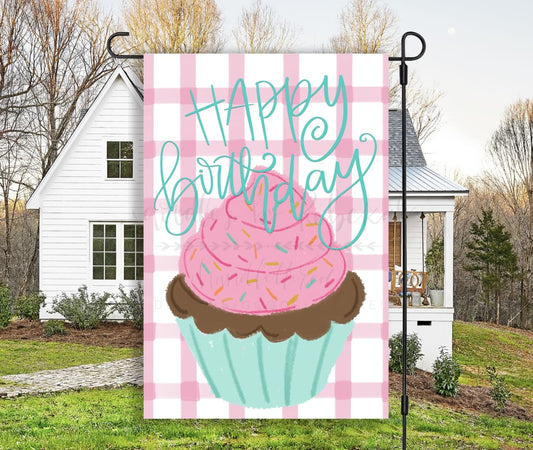 Happy Birthday Garden Flag - Garden Flag