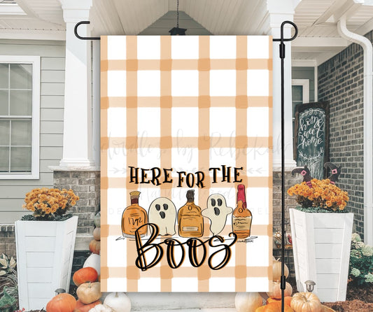 Here for the Boos Garden Flag - Garden Flag