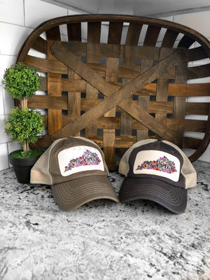 Kentucky Home Floral Trucker Hat - Hat