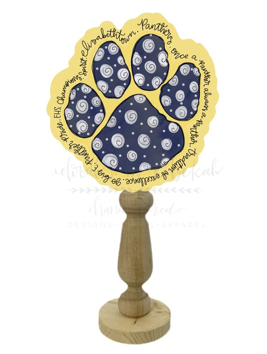 Etown Panther Paw Topper/Attachment - Topper