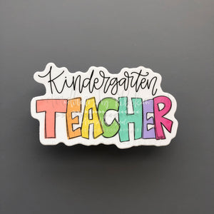 Kindergarten Teacher Sticker - Sticker