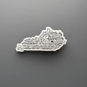 Lebanon KY Word Art Sticker