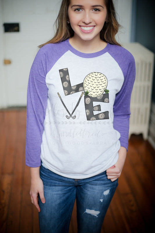 LOVE Golf Raglan - Tees