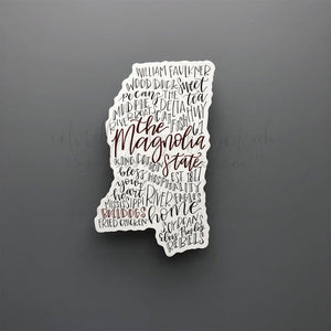 Mississippi Word Art Sticker - Sticker