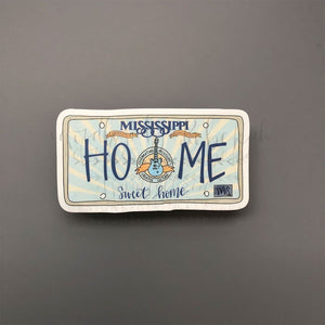 Mississippi License Plate Sticker