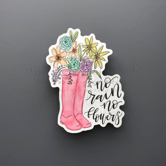 No Rain No Flowers Sticker - No Rain No Flowers - Sticker