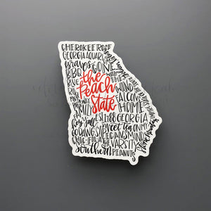 Georgia Word Art Sticker
