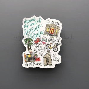 Seaside Collage - Sticker